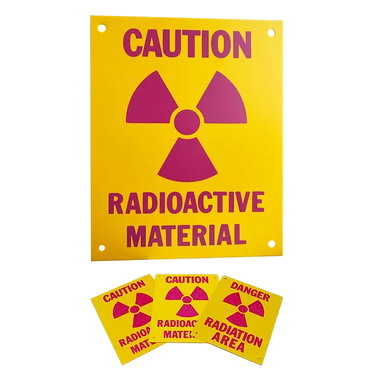 NDS Products Plastic Radiation Area Signs